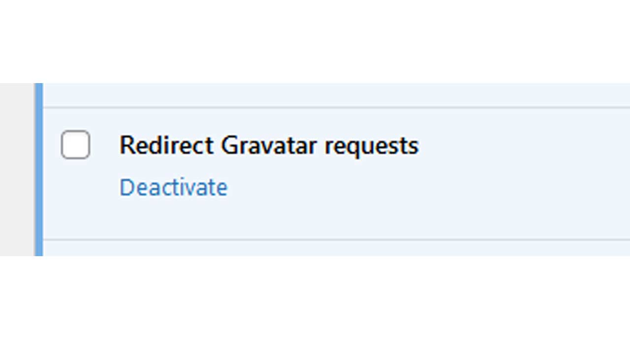 Redirect Gravatar Plugin