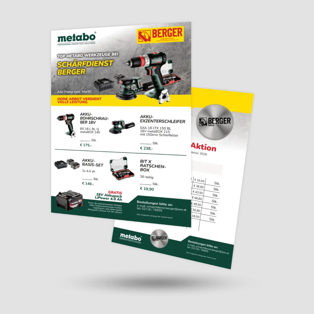 Schärfdienst Berger